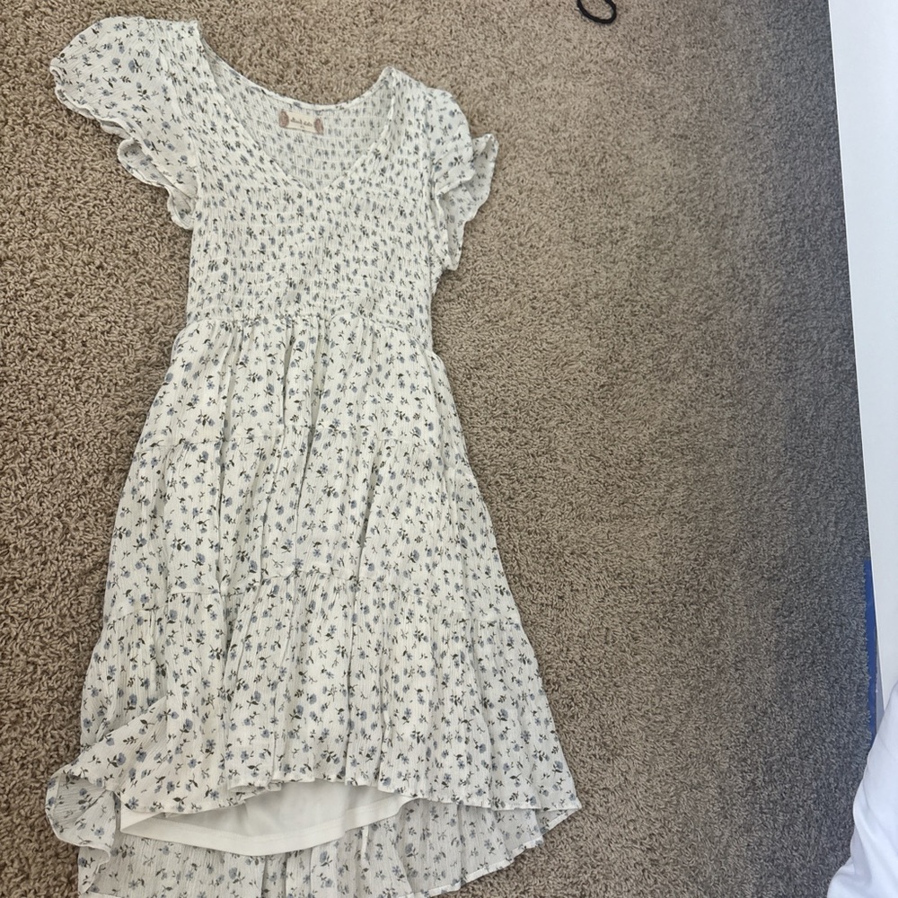 Altar'd State White Floral Kids Dress